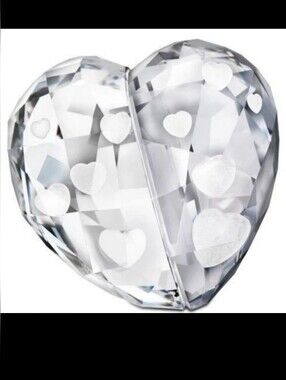 Swarovski Hearts medium silver shade NIB retired